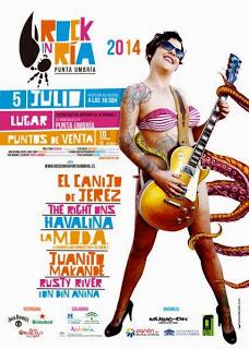 Rock in Ría Punta Umbría 2014: El Canijo de Jerez, Havalina, The Right Ons, La M.O.D.A...