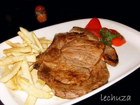 Chuletón de ternera-fuente