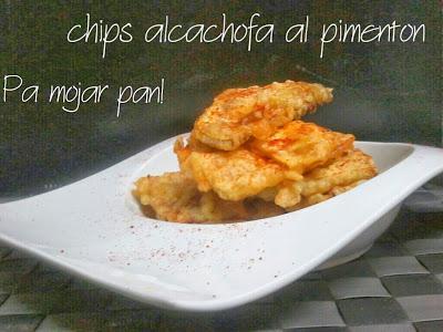 6 Recetas de Botanas Chips de alcachofa al pimentón de la vera