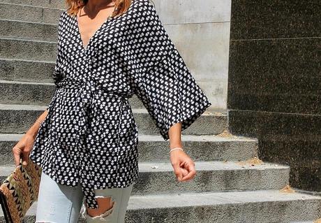 kimono corto tipo batín