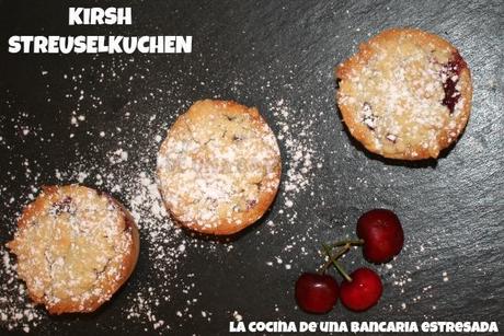 KIRSCH STREUSELKUCHEN (DE CEREZAS), EL SEGUNDO ANIVERSARIO DE DESAFÍO EN LA COCINA