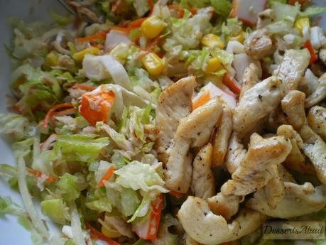 Pastel de ensalada tropical (Relleno)