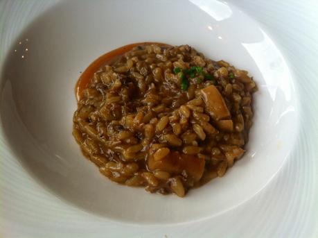 Arroz cremoso de liebre