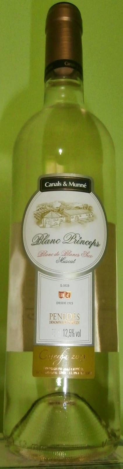 Blanc Princeps 2013 Moscatel, de Bodegas Canals & Munné