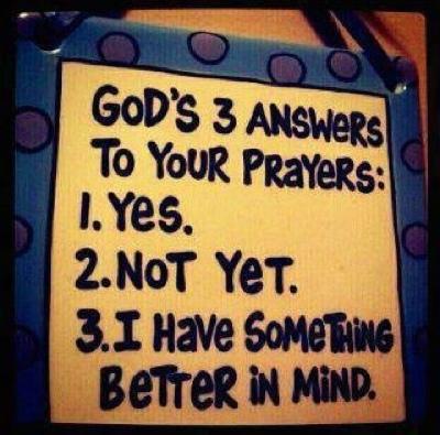 Las tres respuestas de Dios