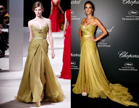 Elie Saab Couture in Chopard Dinner, Cannes 2014