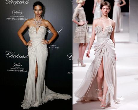 Elie Saab Couture in Chopard Dinner, Cannes 2014