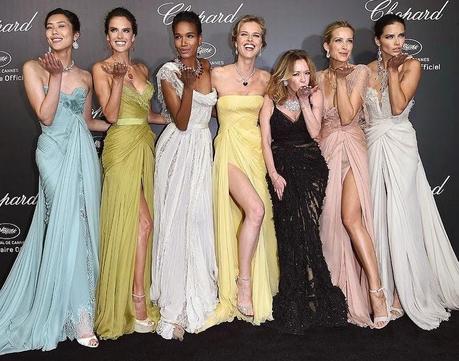 Elie Saab Couture in Chopard Dinner, Cannes 2014