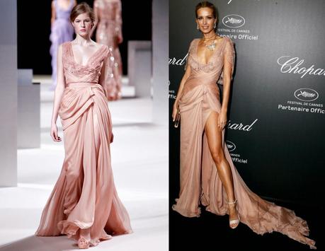 Elie Saab Couture in Chopard Dinner, Cannes 2014