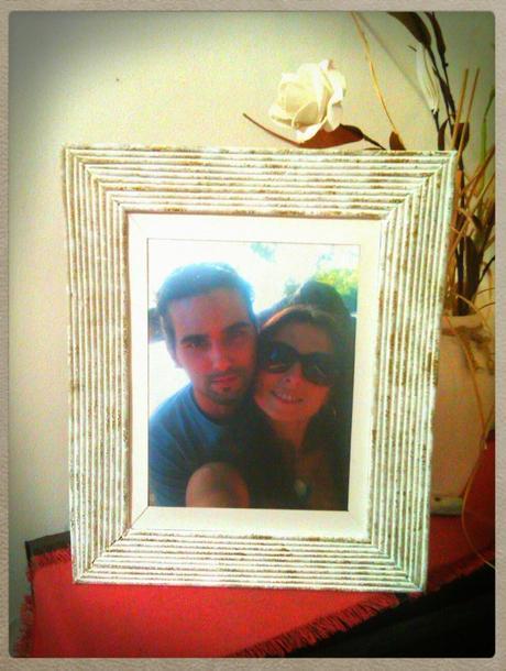 Marco de fotos artesanal - rústico