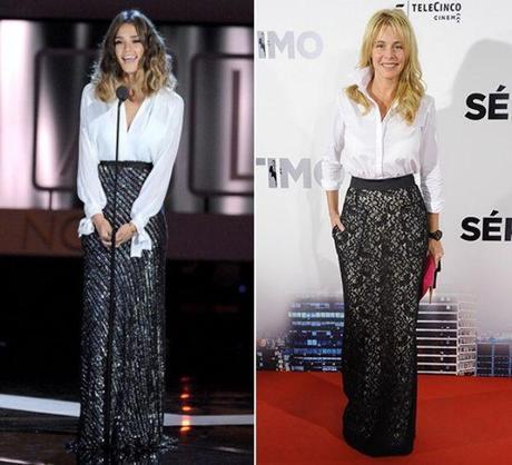 LRG Magazine - Camisa & Falda - Camisa Blanca - Falda Larga Negra LRG Magazine - Camisa & Falda - Camisa Blanca - Falda Larga Negra