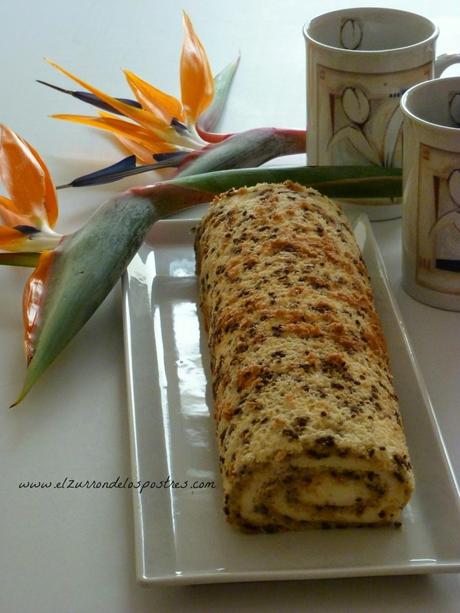Brazo de Gitano con Fideos de Chocolate