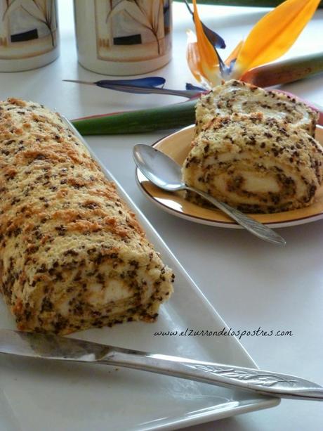 Brazo de Gitano con Fideos de Chocolate