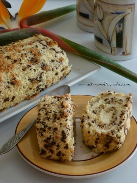 Brazo de Gitano con Fideos de Chocolate