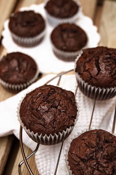 Muffins de Chocolate para empezar bien el día