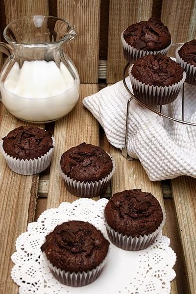 Muffins de Chocolate para empezar bien el día