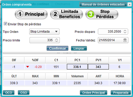 Auxiliar de Ferrocarriles (CAF): utilizando órdenes enlazadas Auxiliar de Ferrocarriles (CAF): utilizando órdenes enlazadas
