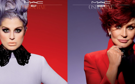 fotos oficiales de la colección Kelly & Sharon Osbourne de MAC