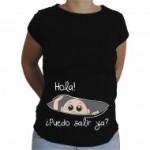 Camiseta premama Bebe  puedo salir ya