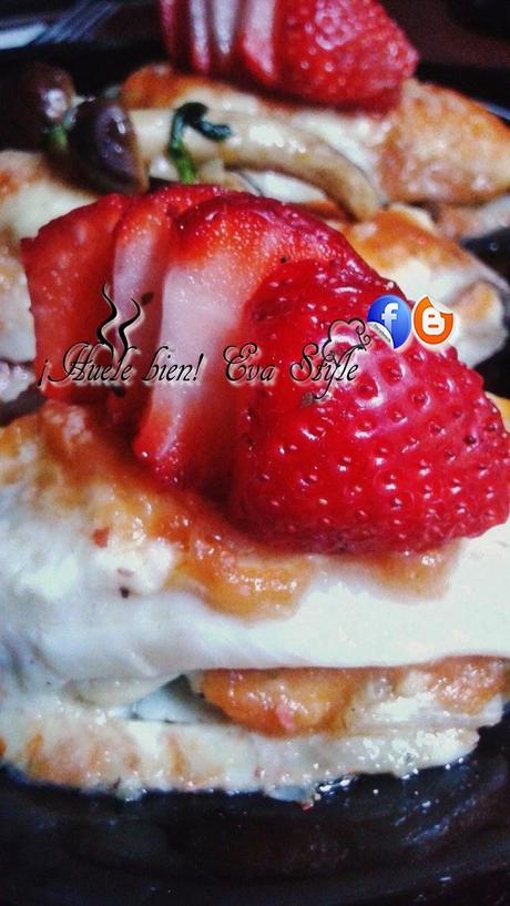 Bacaladitos con salsa de fresas