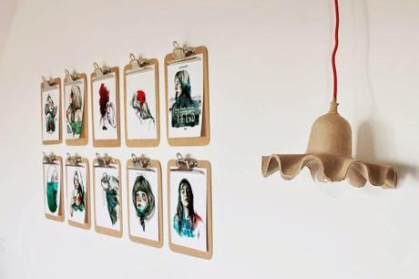 3 ideas #lowcost para una pared con clipboards!