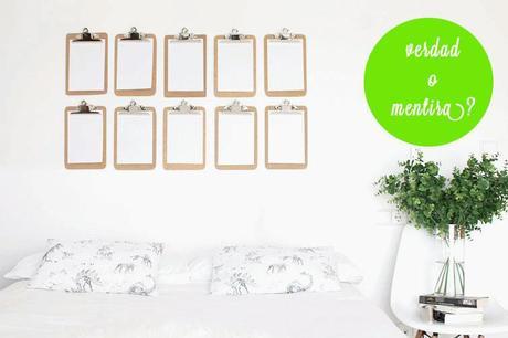 3 ideas #lowcost para una pared con clipboards!