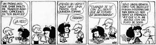 La obsesión fanática de Mafalda con los Beatles