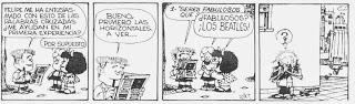 La obsesión fanática de Mafalda con los Beatles