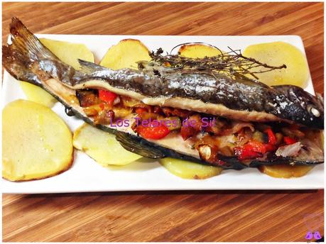 TRUCHAS RELLENAS DE VERDURAS