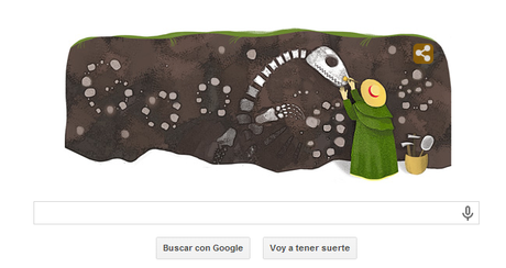 Doodle por Mary Anning, una paleontóloga no reconocida en su época