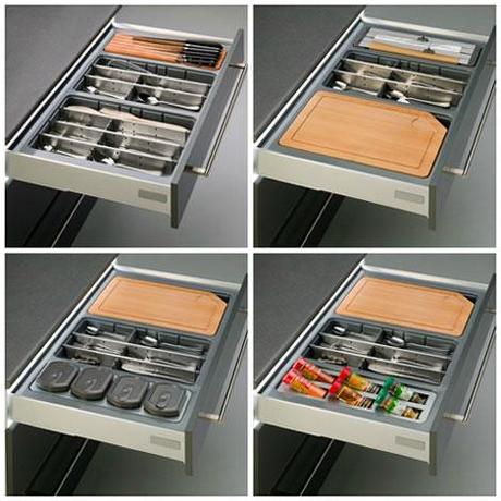 Tus cajones de cocina bien ordenados