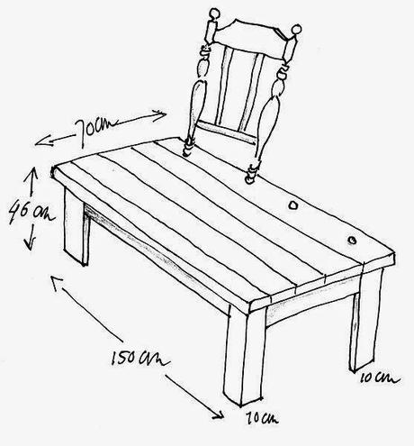 La idea del miércoles....un banco con dos respaldos
