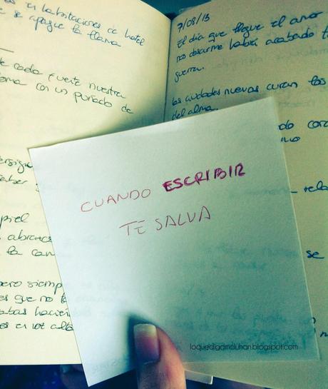 [Experiencias] Cuando escribir te salva