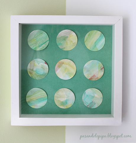 pasandolopipa | resultado final manualidad cuadro