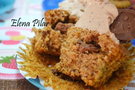 Cupcakes de chocolate Crunch