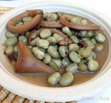 Nuestro gran sábado en #viajeatarraco Primera Parte Tarraco a taula habitas con calamar y garum tarraco viva viaje a tarraco amigastronomikas