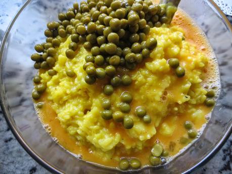 Arancini de pizza (Bolas de arroz)