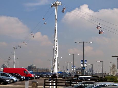 Volando sobre las Docklands de Londres