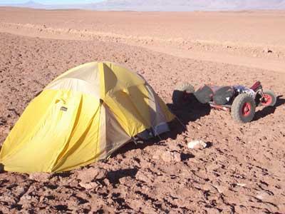 Primer campamento luego de Paso Socompa.