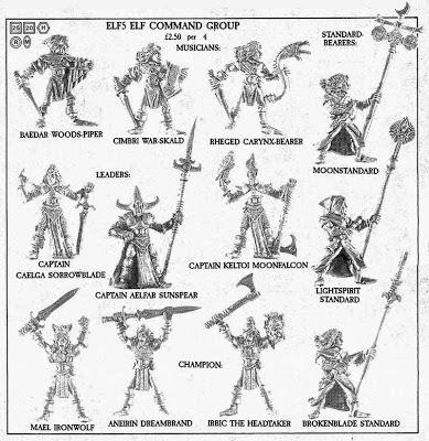 Grupo de mando de Elfos Silvanos