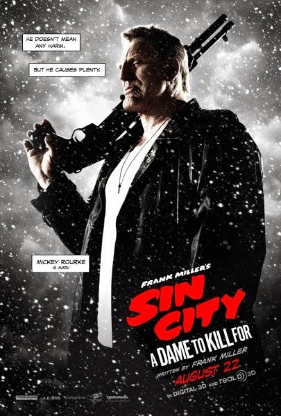 Cinco nuevos pósters de personajes para 'Sin City: Una Dama por la que Matar'