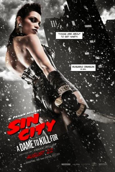 Cinco nuevos pósters de personajes para 'Sin City: Una Dama por la que Matar'