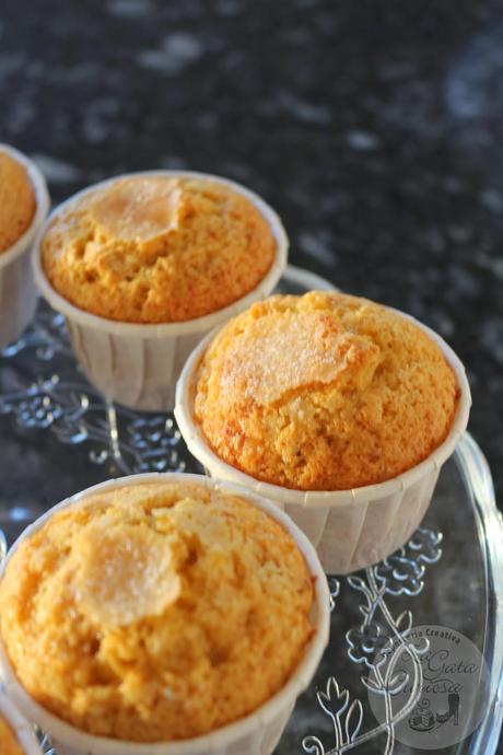 MUFFINS DE MERMELADA DE NARANJA Y NUECES