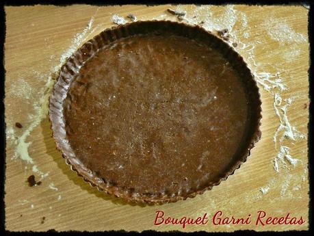 Tarta de ciruelas remolacha y nueces