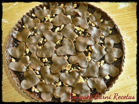 Tarta de ciruelas remolacha y nueces