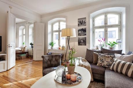 Un luminoso apartamento en Estocolmo