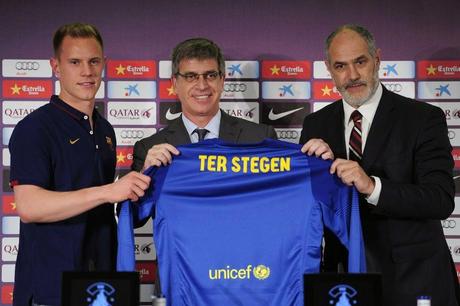 Ter Stegen es presentado como portero del Barça