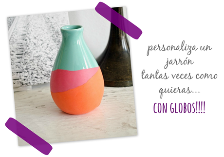 diy: decora un jarrón con globos