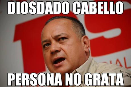 Diosdado persona NON GRATA en Argentina!