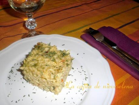 Risotto de verduras con arroz Carnaroli
